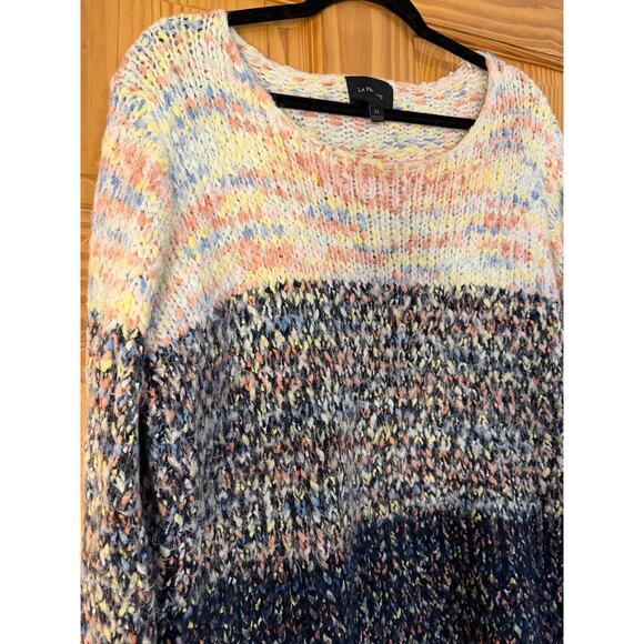 La Fee Verte Sweater Size XL Multicolor Fun Comfy Cozy - Picture 6 of 6